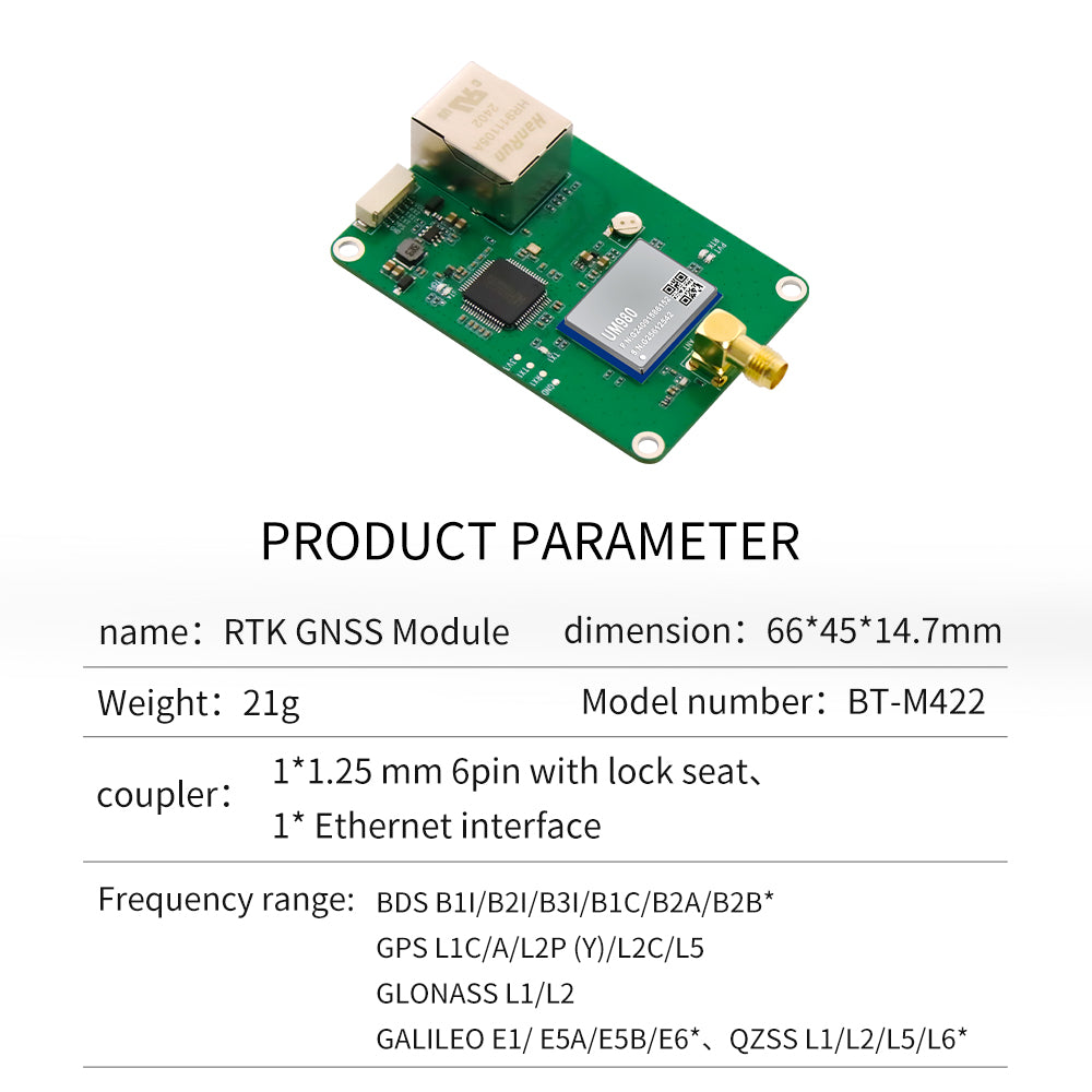 Beitian GNSS module RTK differential high-precision board Beidou GPS positioning agricultural machinery drone BT-M422 Beitian GNSS module RTK differential high-precision board Beidou GPS positioning agricultural machinery drone BT-M422
